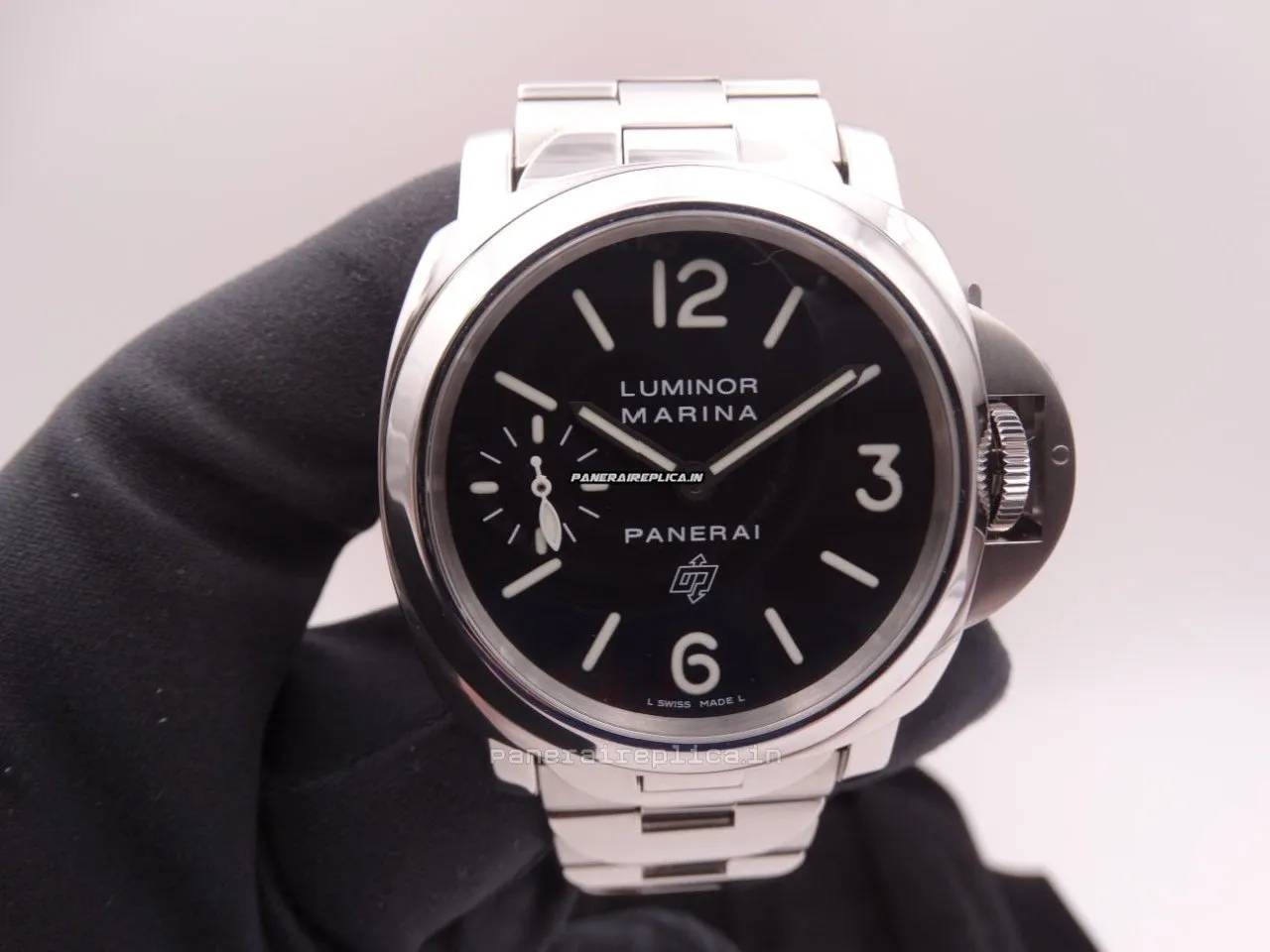 Alternative view of Luxury Replica Panerai Luminor Marina 44mm Steel Case Mens/unisex Manual Winding Watch
