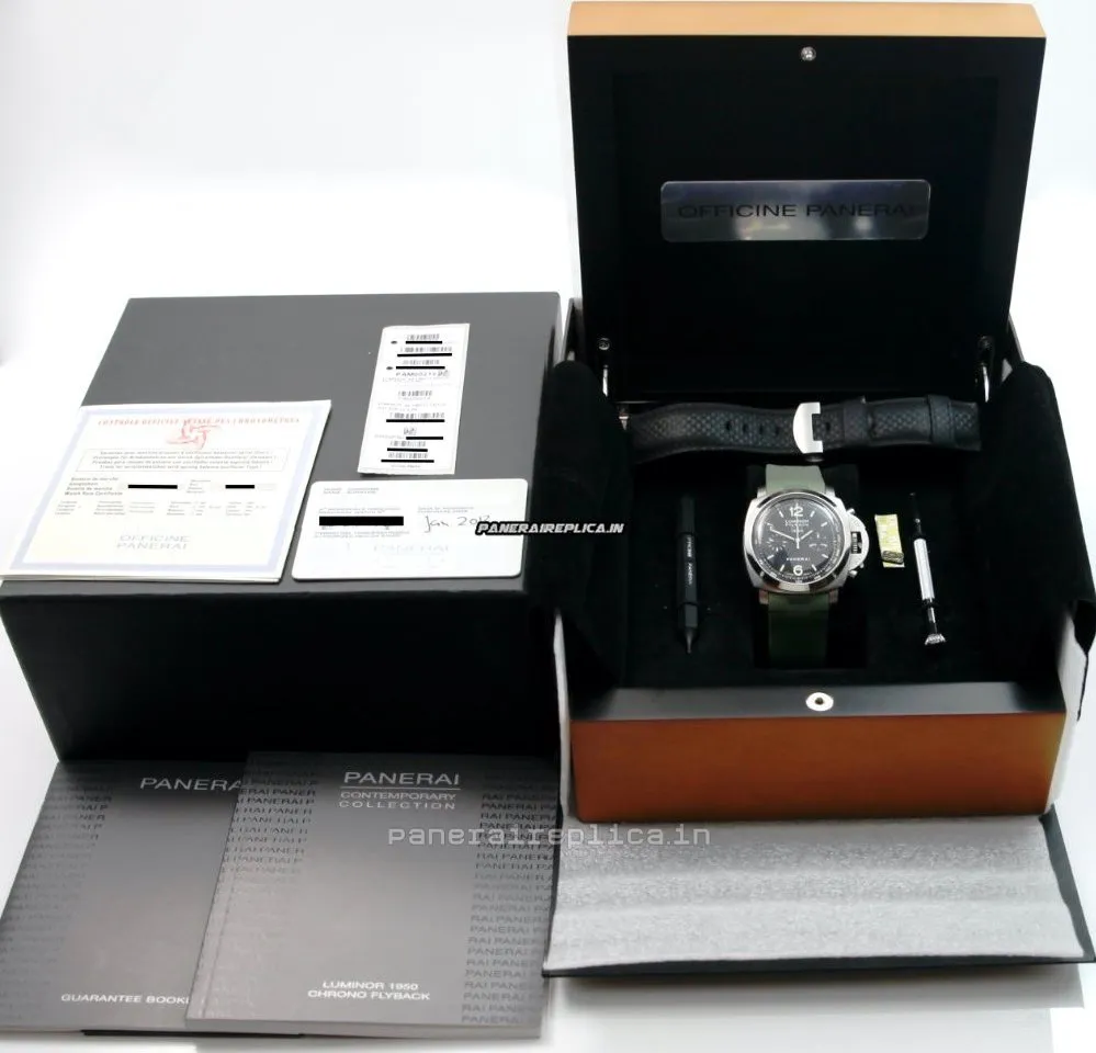 Alternative view of Trustworthy Copies Panerai Luminor 1950 44x47mm Steel Case Mens/unisex Automatic Watch