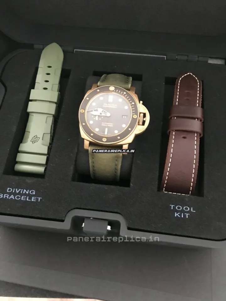 Quality Fakes Panerai Luminor Submersible 47mm Bronze Case Mens/unisex Automatic Watch