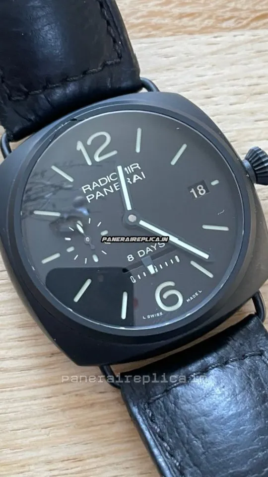 Alternative view of Aaa Replica Panerai Radiomir 8 Days Gmt 45mm Ceramic Case Mens/unisex Manual Winding Watch