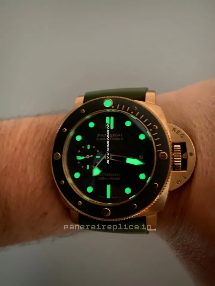 Alternative view of Quality Imitation Panerai Luminor Submersible 47mm Bronze Case Mens/unisex Automatic Watch