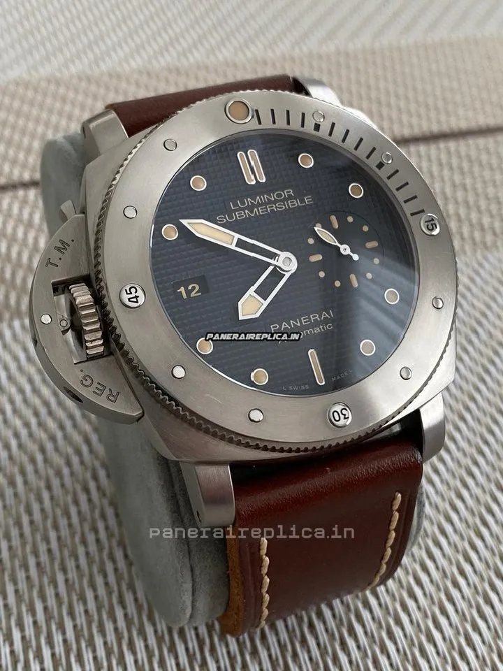 Alternative view of Pleasing Imitation Panerai Special Editions 47mm Titanium Case Mens/unisex Automatic Watch