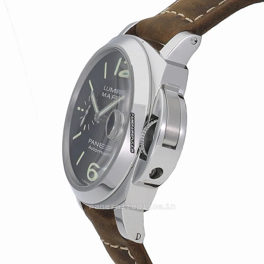 Alternative view of Cheap Replica Panerai Luminor Marina 44mm Steel Case Automatic Watch
