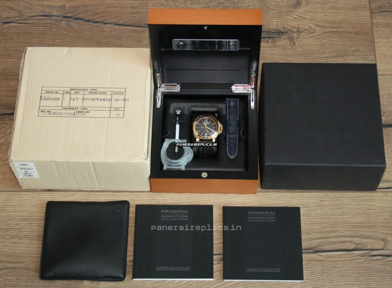 Alternative view of Epic Replica Panerai Luminor 1950 44mm Rose Gold Case Mens/unisex Manual Winding Watch