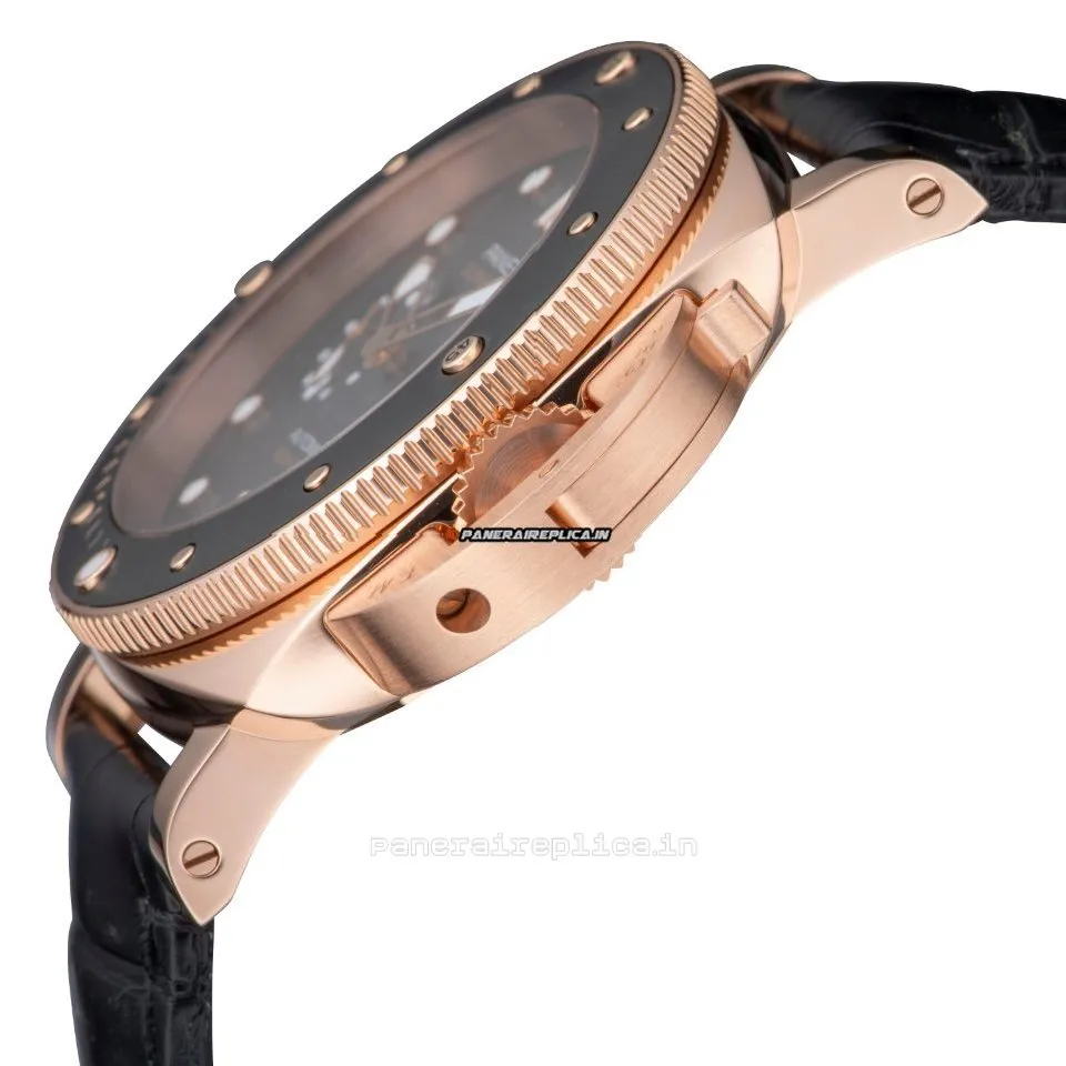 Alternative view of Lovely Fakes Panerai Luminor Submersible 42mm Rose Gold Case Mens/unisex Automatic Watch