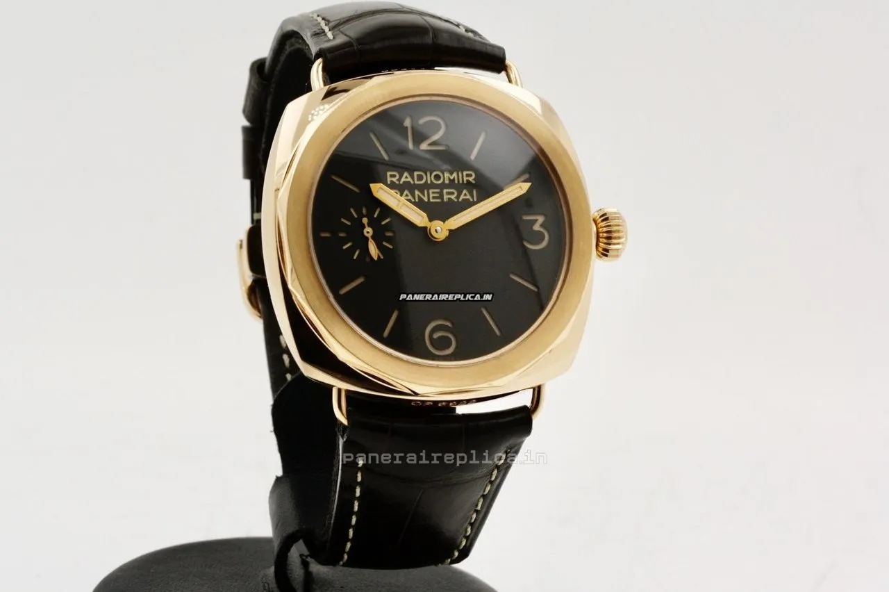 Awesome Fake Panerai Special Editions 47mm Rose Gold Case Mens/unisex Manual Winding Watch