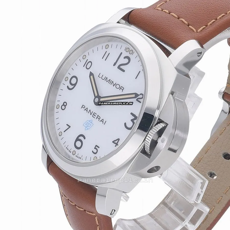 Alternative view of Durable Imitation Panerai Luminor Base 44mm Steel Case Watch