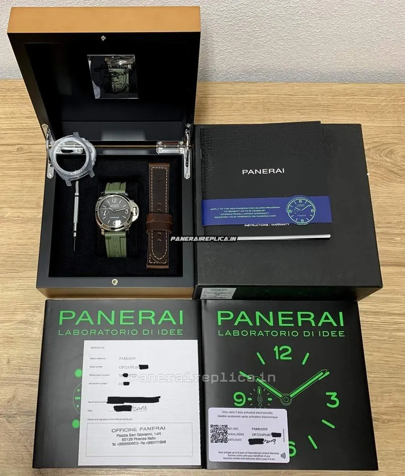 Alternative view of Terrific Imitation Panerai Special Editions 44mm Steel Case Mens/unisex Manual Winding Watch