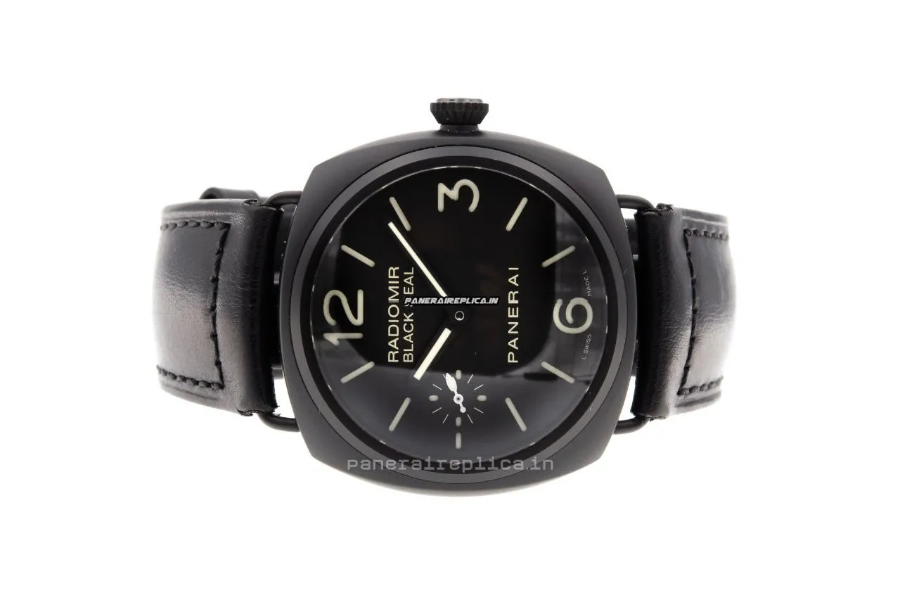 Alternative view of Great Replica Panerai Radiomir Black Seal 45mm Ceramic Case Mens/unisex Manual Winding Watch