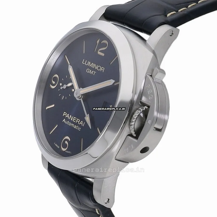 Alternative view of Superb Knockoff Panerai Panerai Watches 44mm Steel Case Automatic Watch