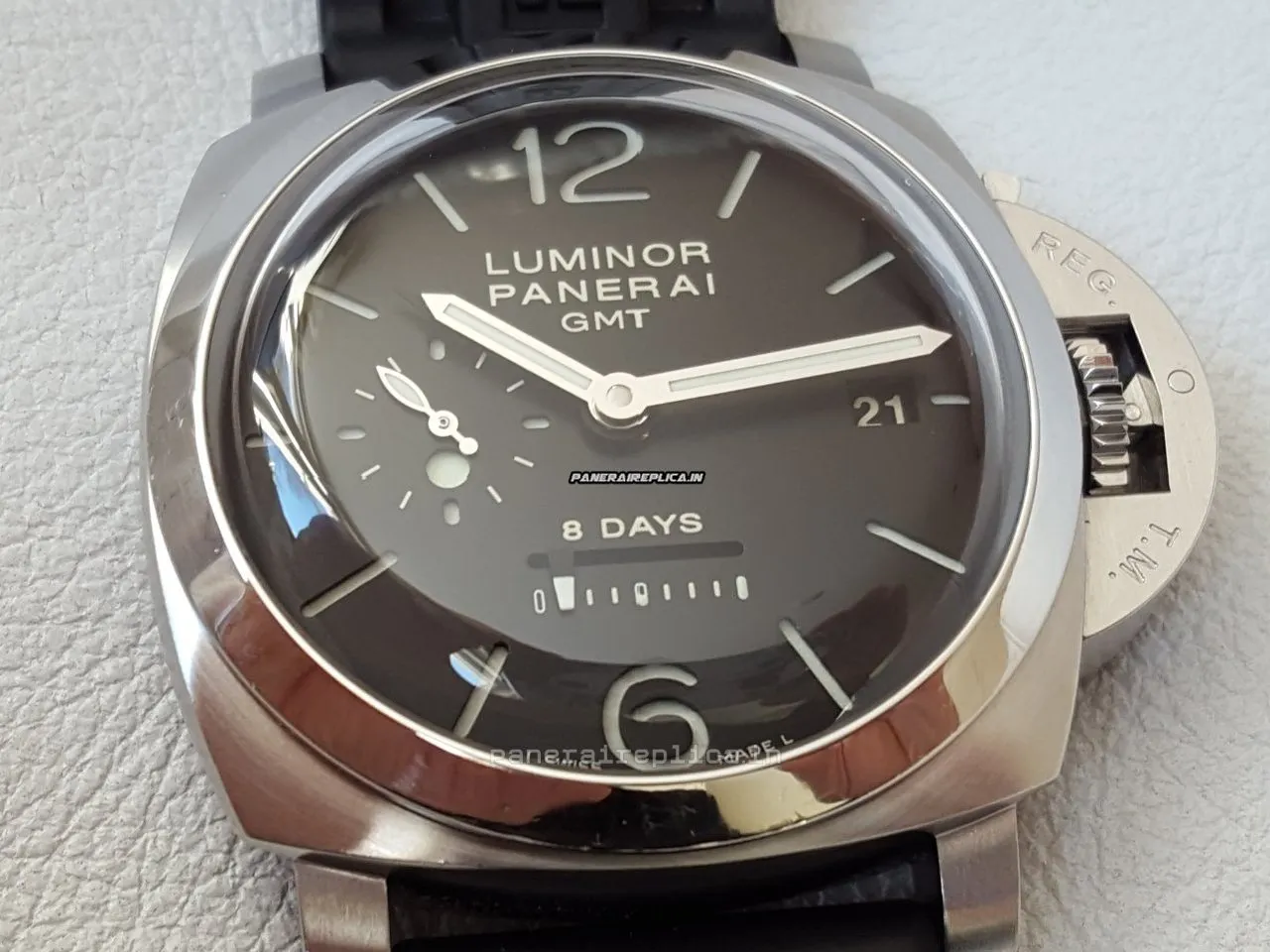 Inexpensive Copy Panerai Luminor 1950 44x54mm Steel Case Mens/unisex Manual Winding Watch