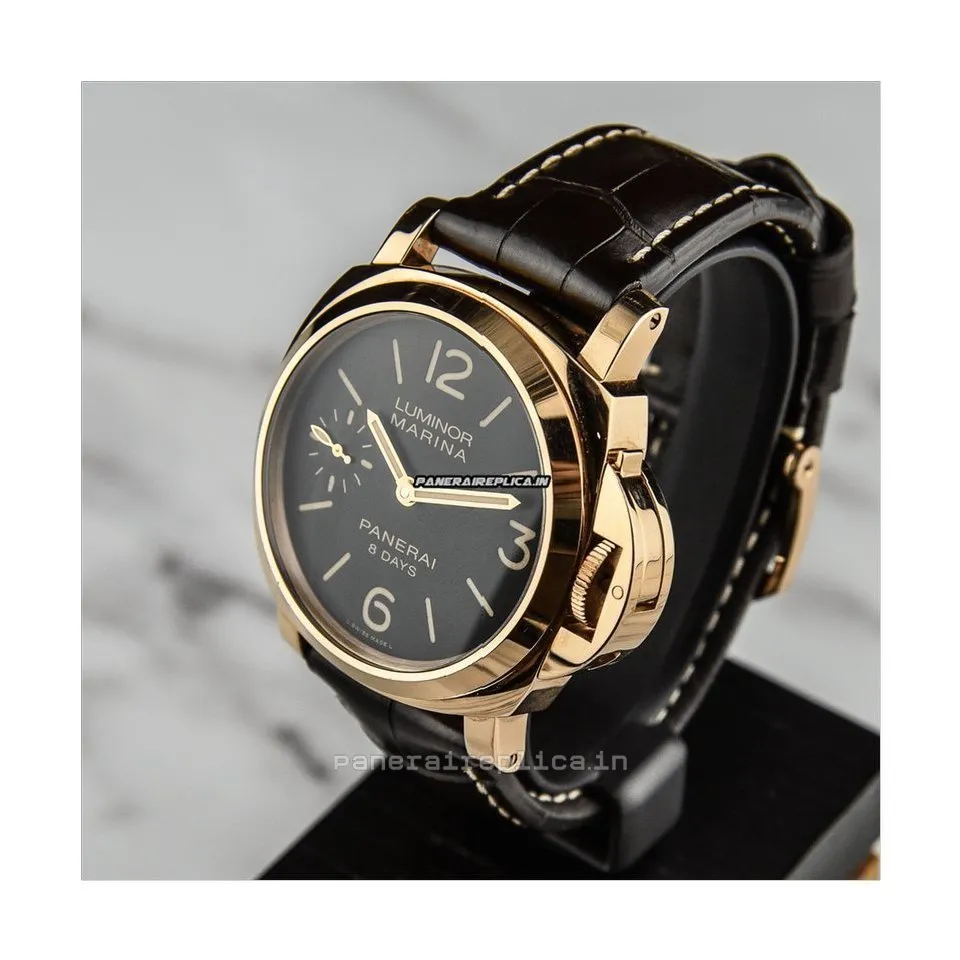 Appealing Replica Panerai Luminor Marina 44mm Rose Gold Case Mens/unisex Manual Winding Watch