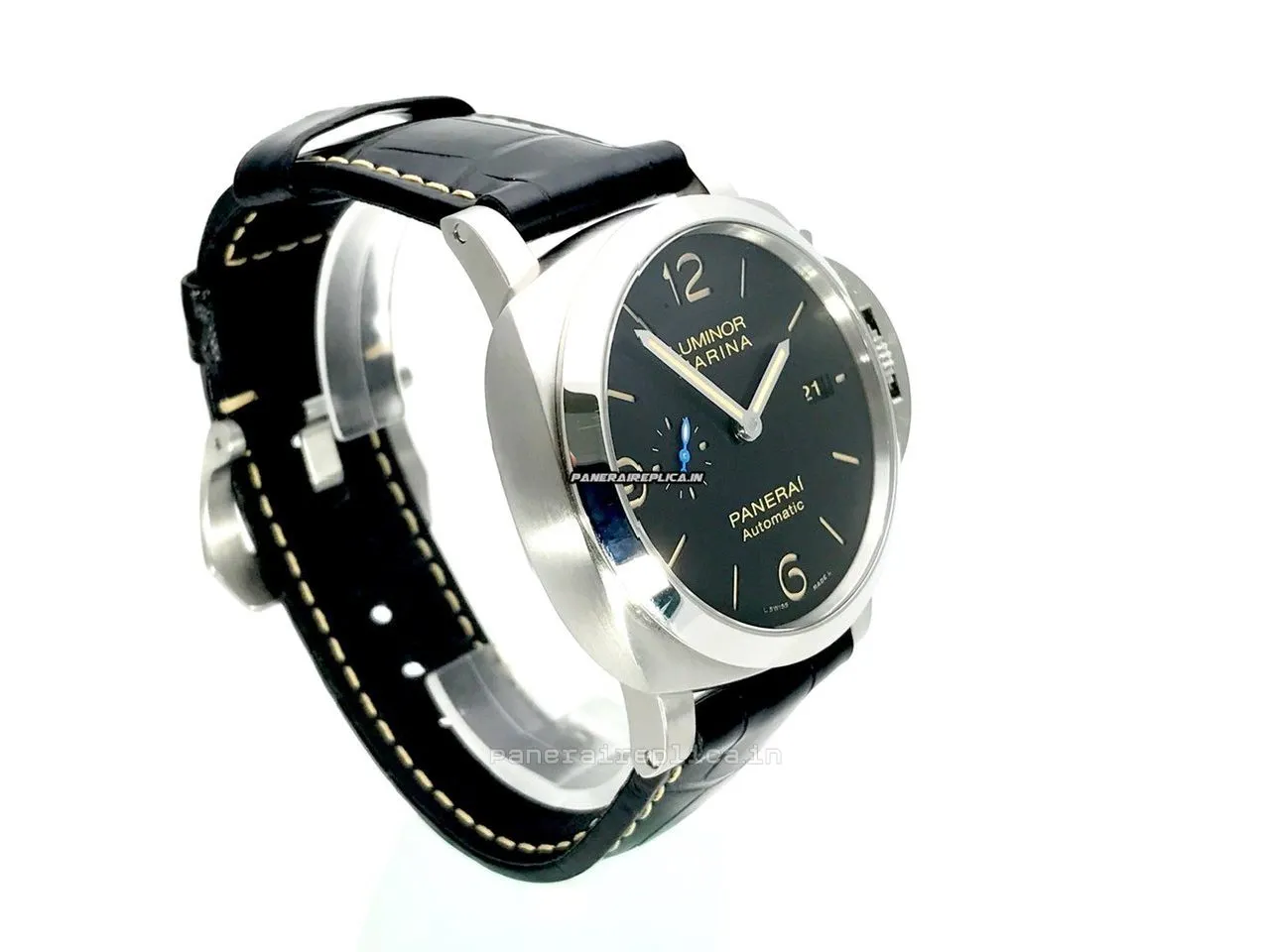 Alternative view of Well Made Copies Panerai Luminor Marina 44mm Steel Case Mens/unisex Automatic Watch
