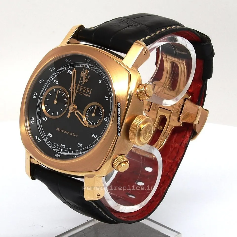 Fantastic Imitation Panerai Ferrari 45mm Yellow Gold Case Automatic Watch