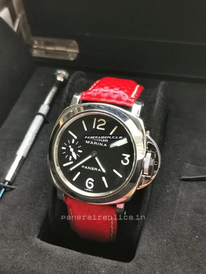 Alternative view of Amazing Replica Panerai Luminor Marina 44mm Steel Case Mens/unisex Manual Winding Watch