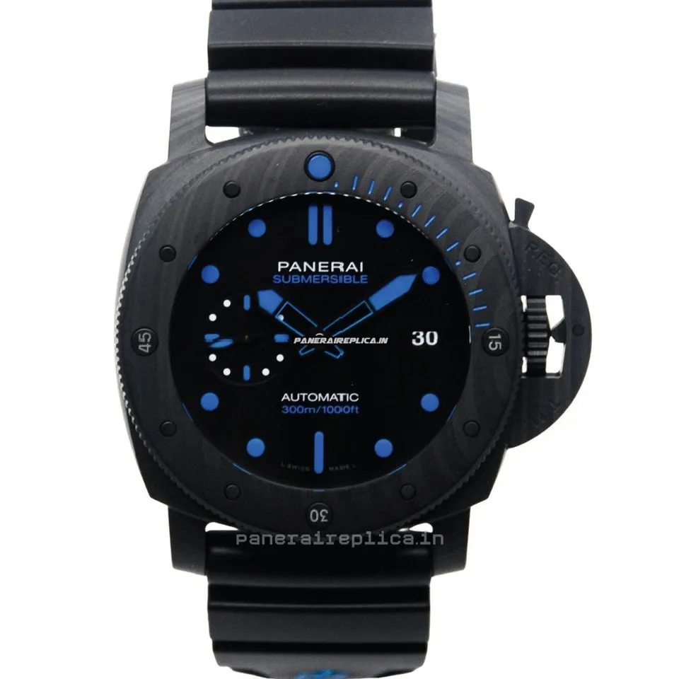 Alternative view of Lovely Replica Panerai Luminor Gmt Automatic 47mm Carbon Case Mens/unisex Automatic Watch