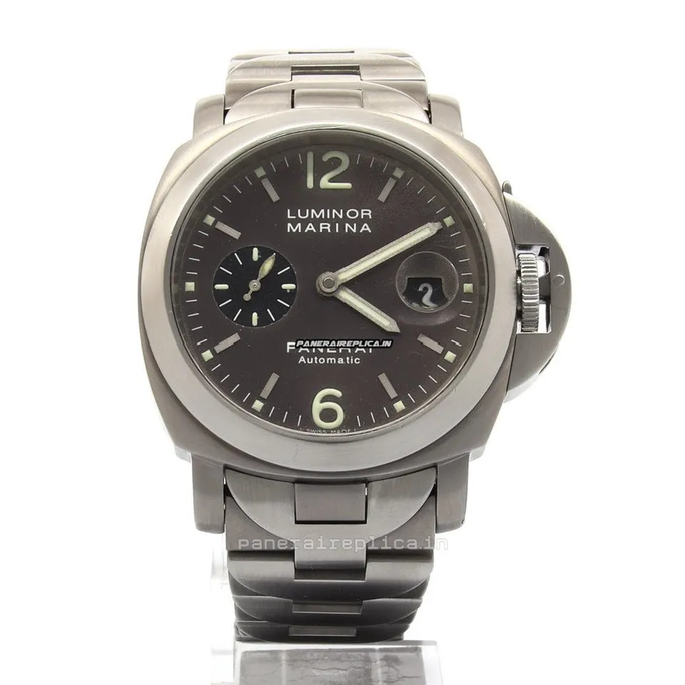 Alternative view of Defect Imitation Panerai Luminor Marina 44mm Titanium Case Automatic Watch