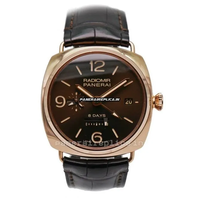 High Quality Replicas Panerai Special Editions 45mm Rose Gold Case Mens/unisex Manual Winding Watch