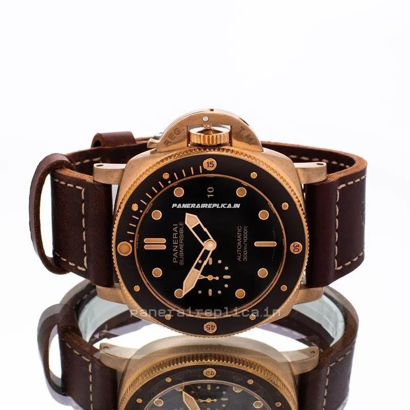 Aaa Fakes Panerai Luminor Submersible 47mm Bronze Case Mens/unisex Automatic Watch