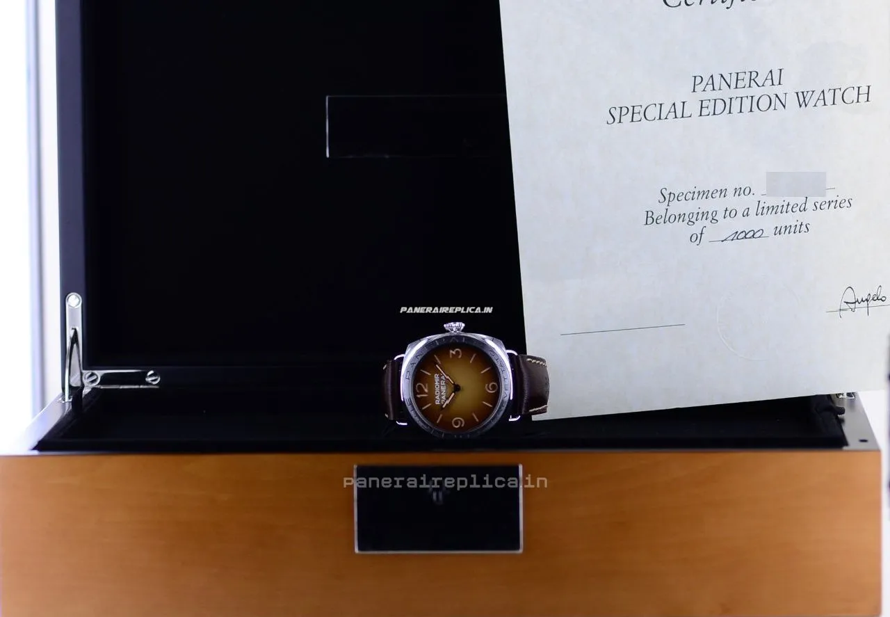 Alternative view of Nice Replicas Panerai Special Editions 47mm Steel Case Mens/unisex Manual Winding Watch