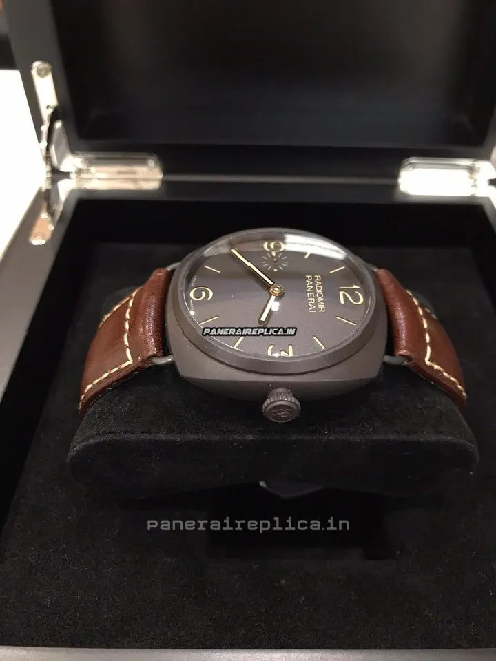 Alternative view of Superior Replica Panerai Radiomir 3 Days Gmt 47mm Ceramic Case Mens/unisex Manual Winding Watch