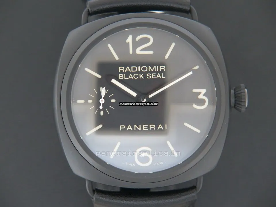 Alternative view of Superb Replica Panerai Radiomir Black Seal 45mm Ceramic Case Mens/unisex Manual Winding Watch