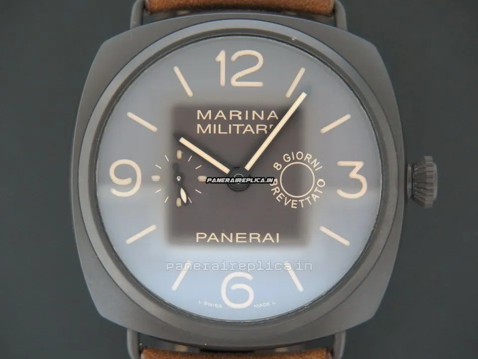 Alternative view of Durable Clone Panerai Special Editions 47mm Ceramic Case Mens/unisex Manual Winding Watch