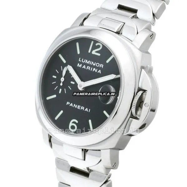 Alternative view of Neat Clone Panerai Luminor Marina 40mm Steel Case Automatic Watch