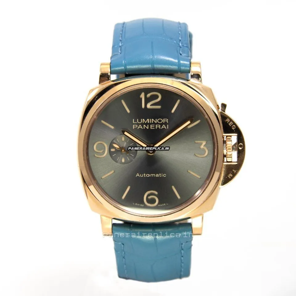 Durable Fakes Panerai Luminor Due 45mm Red Gold Case Mens/unisex Automatic Watch