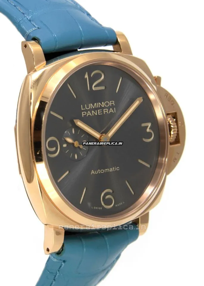 Alternative view of Durable Fakes Panerai Luminor Due 45mm Red Gold Case Mens/unisex Automatic Watch