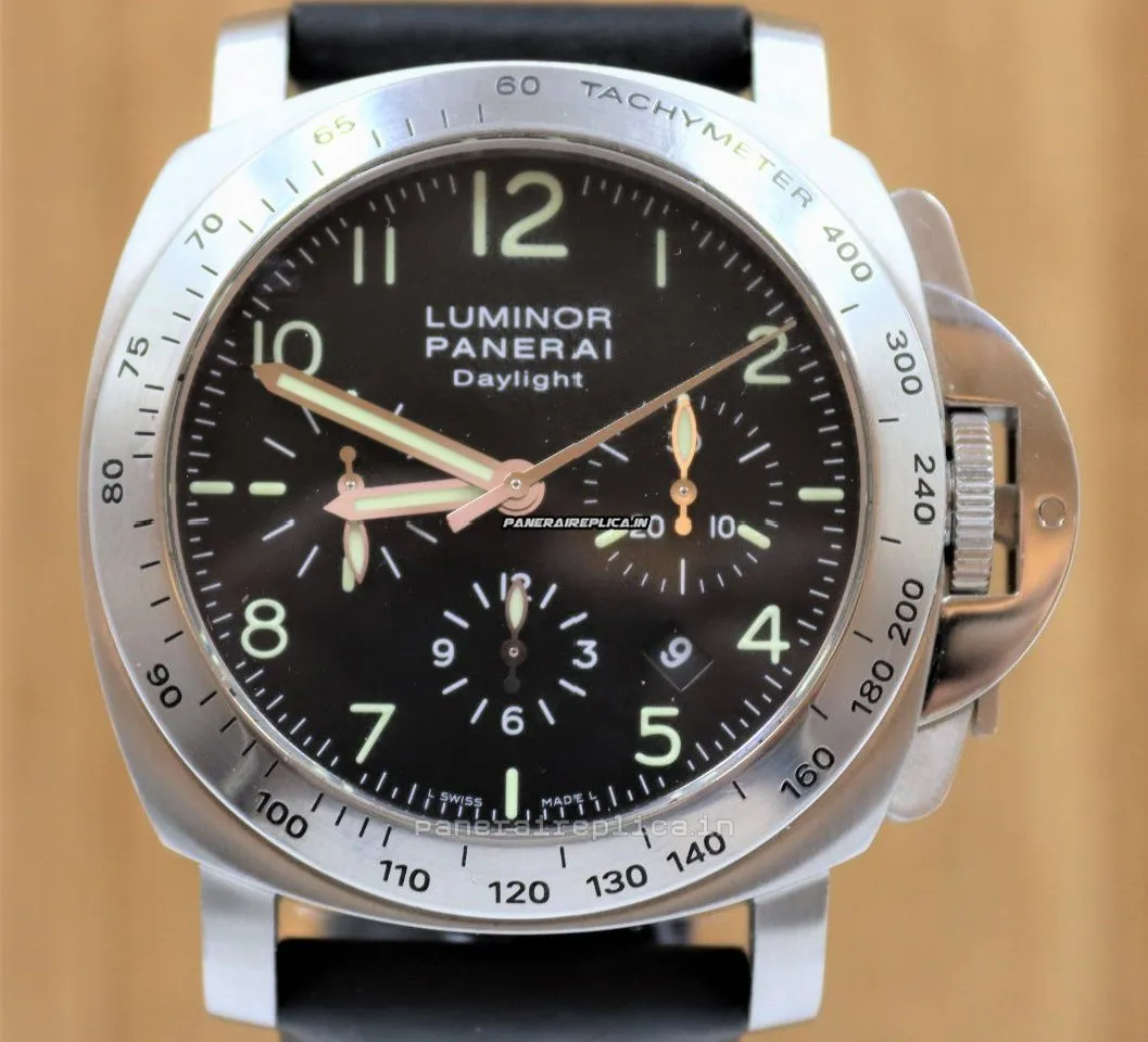 1:1 Knockoff Panerai Luminor Chrono 44mm Steel Case Mens/unisex Automatic Watch