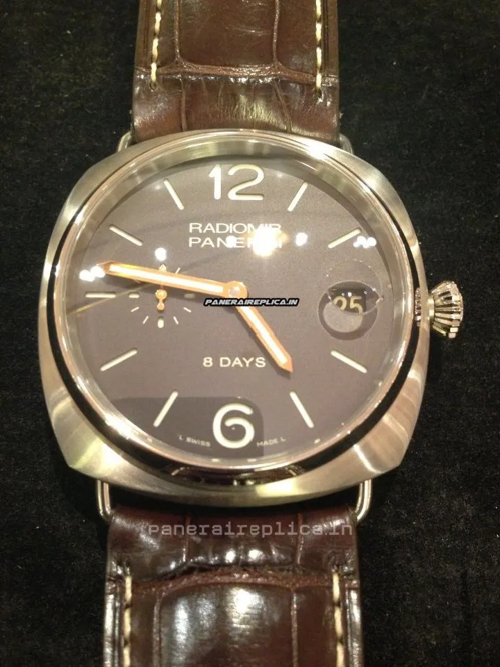 Discount Knockoff Panerai Radiomir 8 Days Gmt 45mm Titanium Case Mens/unisex Manual Winding Watch