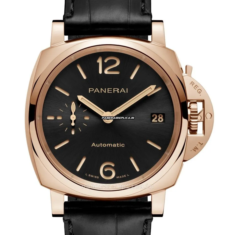 Pleasing Fake Panerai Luminor Due 38mm Rose Gold Case Mens/unisex Automatic Watch