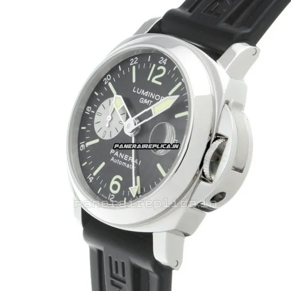 Alternative view of Excellent Clone Panerai Luminor Gmt Automatic 44mm Steel Case Automatic Watch