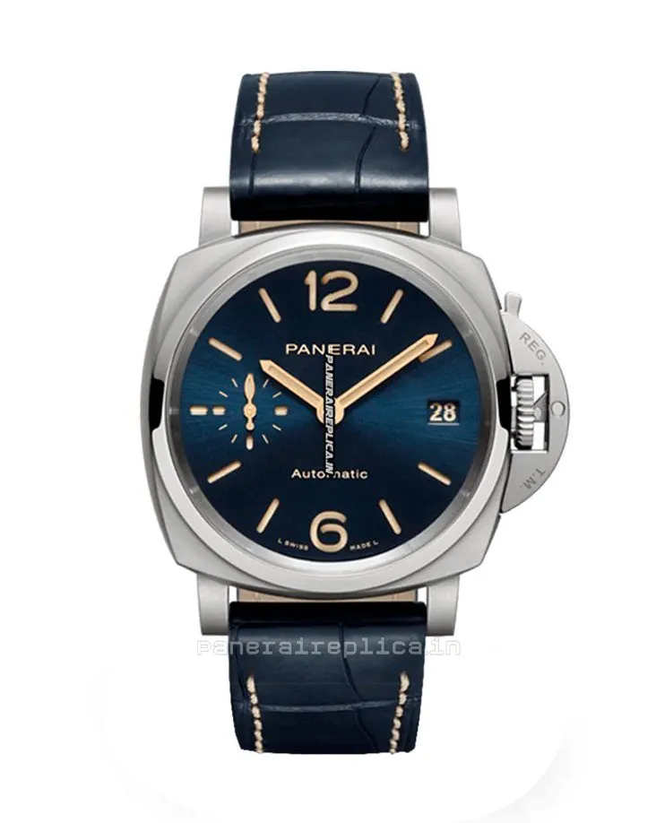 Alternative view of Swiss Imitation Panerai Luminor Due 42mm Titanium Case Mens/unisex Automatic Watch