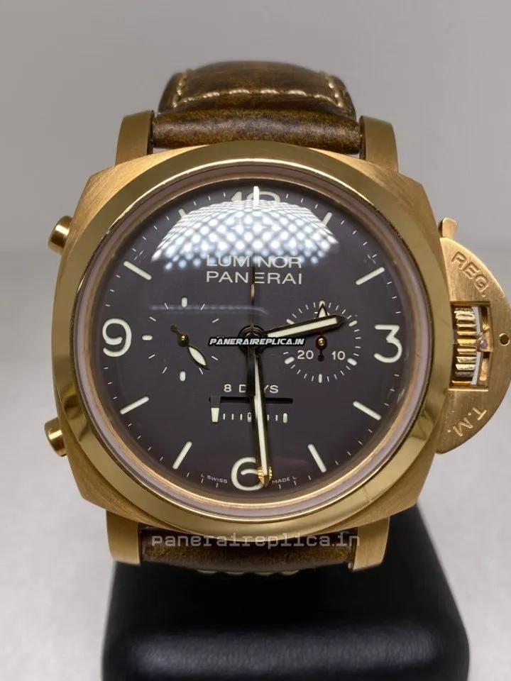 Awesome Fake Panerai Special Editions 47mm Rose Gold Case Mens/unisex Manual Winding Watch