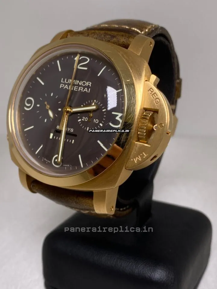 Alternative view of Awesome Fake Panerai Special Editions 47mm Rose Gold Case Mens/unisex Manual Winding Watch