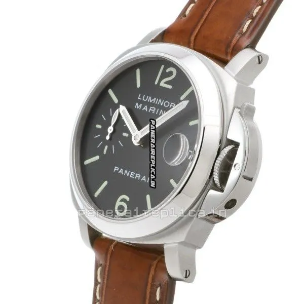 Alternative view of Remarkable Clone Panerai Luminor Marina 40mm Steel Case Automatic Watch