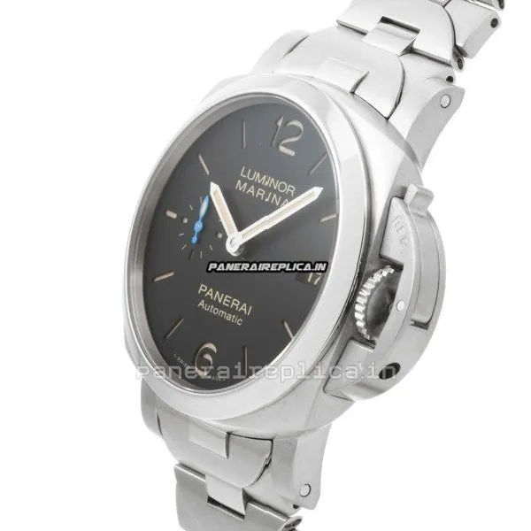 Alternative view of Well Made Replica Panerai Luminor Marina 42mm Steel Case Automatic Watch