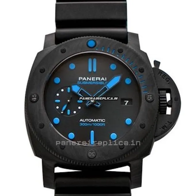 Durable Knockoff Panerai Luminor Gmt Automatic 47,00mm Carbon Case Mens/unisex Automatic Watch
