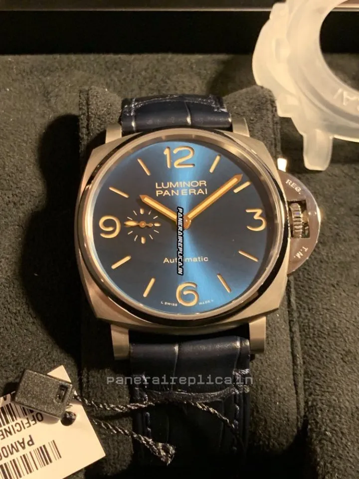 Alternative view of Incredible Replica Panerai Luminor Due 45mm Titanium Case Mens/unisex Automatic Watch