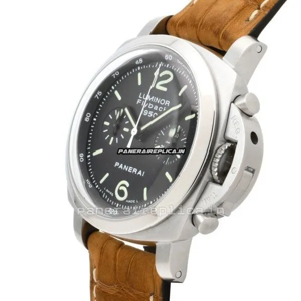 Alternative view of Suitable Replica Panerai Luminor 1950 44mm Steel Case Automatic Watch