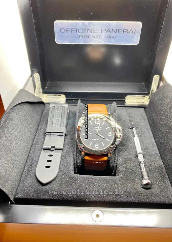 Alternative view of Exquisite Replica Panerai Luminor Marina Steel Case Mens/unisex Manual Winding Watch