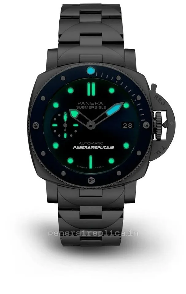 Alternative view of Excellent Knockoff Panerai Luminor Submersible 42mm Steel Case Mens/unisex Automatic Watch