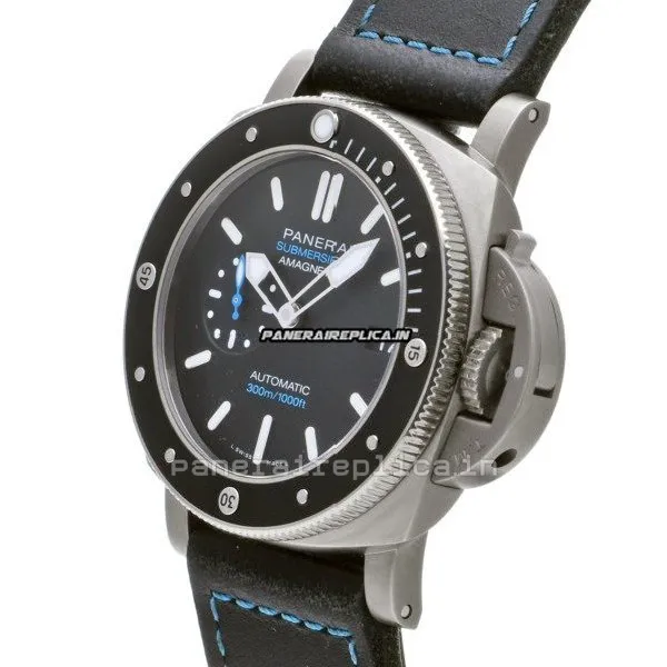 Alternative view of Incredible Replicas Panerai Luminor Submersible 47mm Titanium Case Automatic Watch