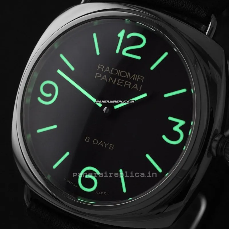 Alternative view of Stylish Fake Panerai Radiomir 8 Days Gmt 45mm Steel Case Mens/unisex Watch