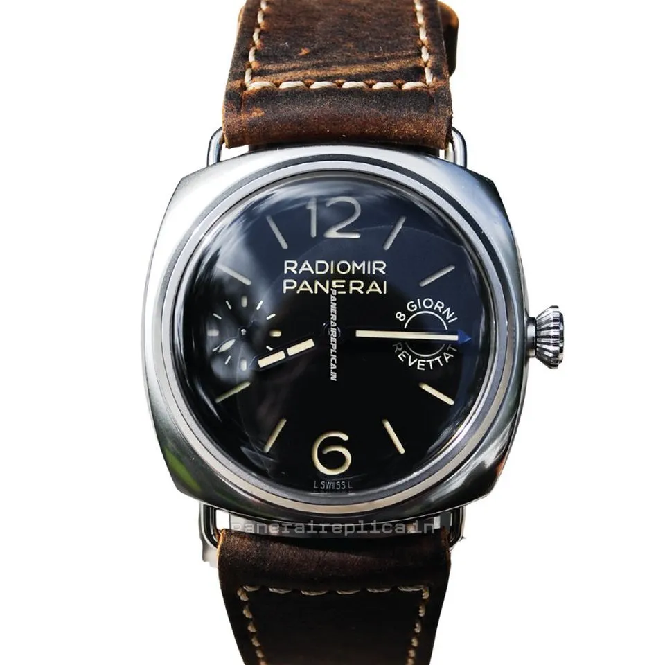 Alternative view of Attractive Copy Panerai Radiomir 8 Days Gmt 45mm Steel Case Mens/unisex Manual Winding Watch