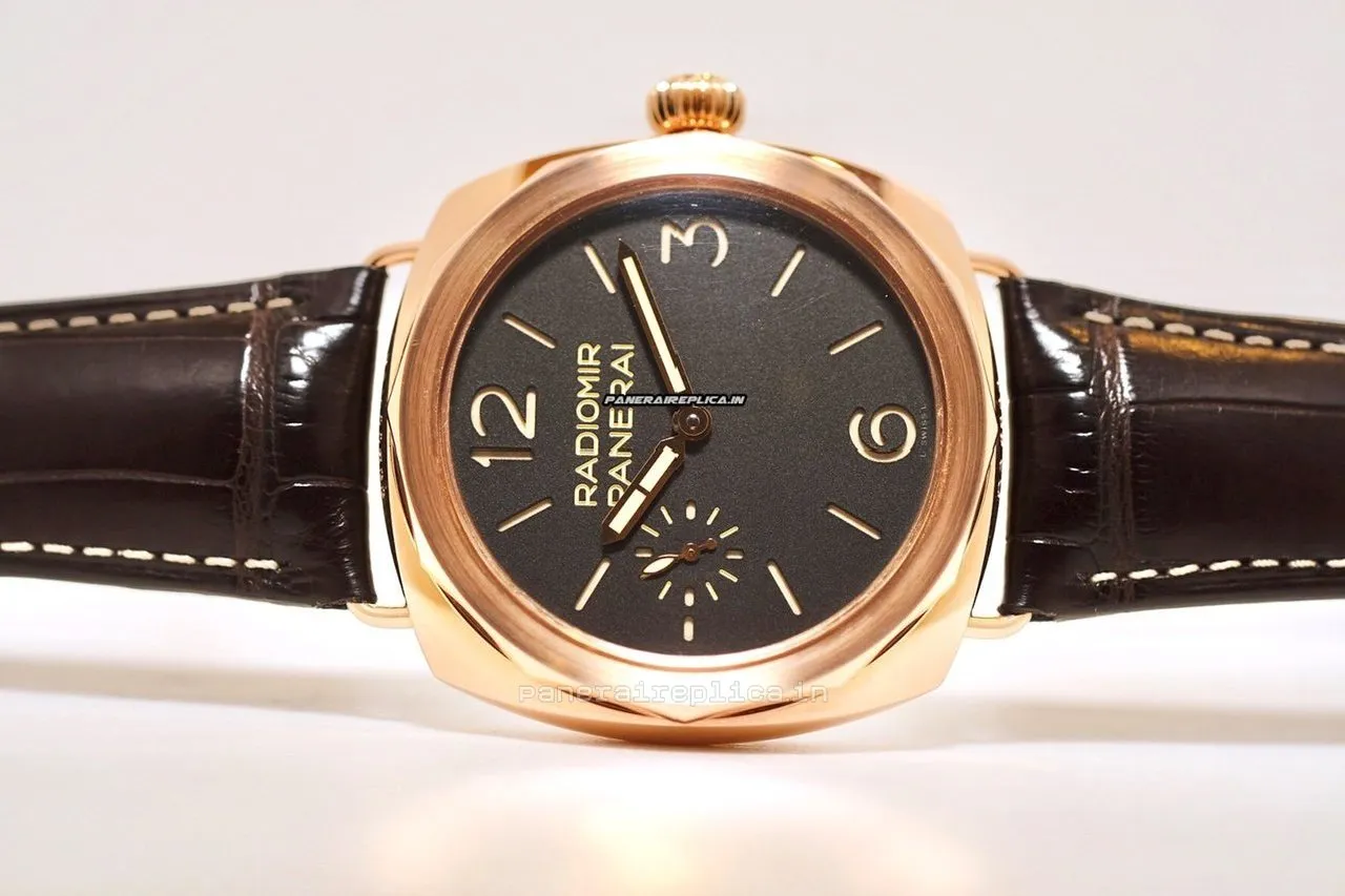 Swiss Replica Panerai Special Editions 47mm Rose Gold Case Watch