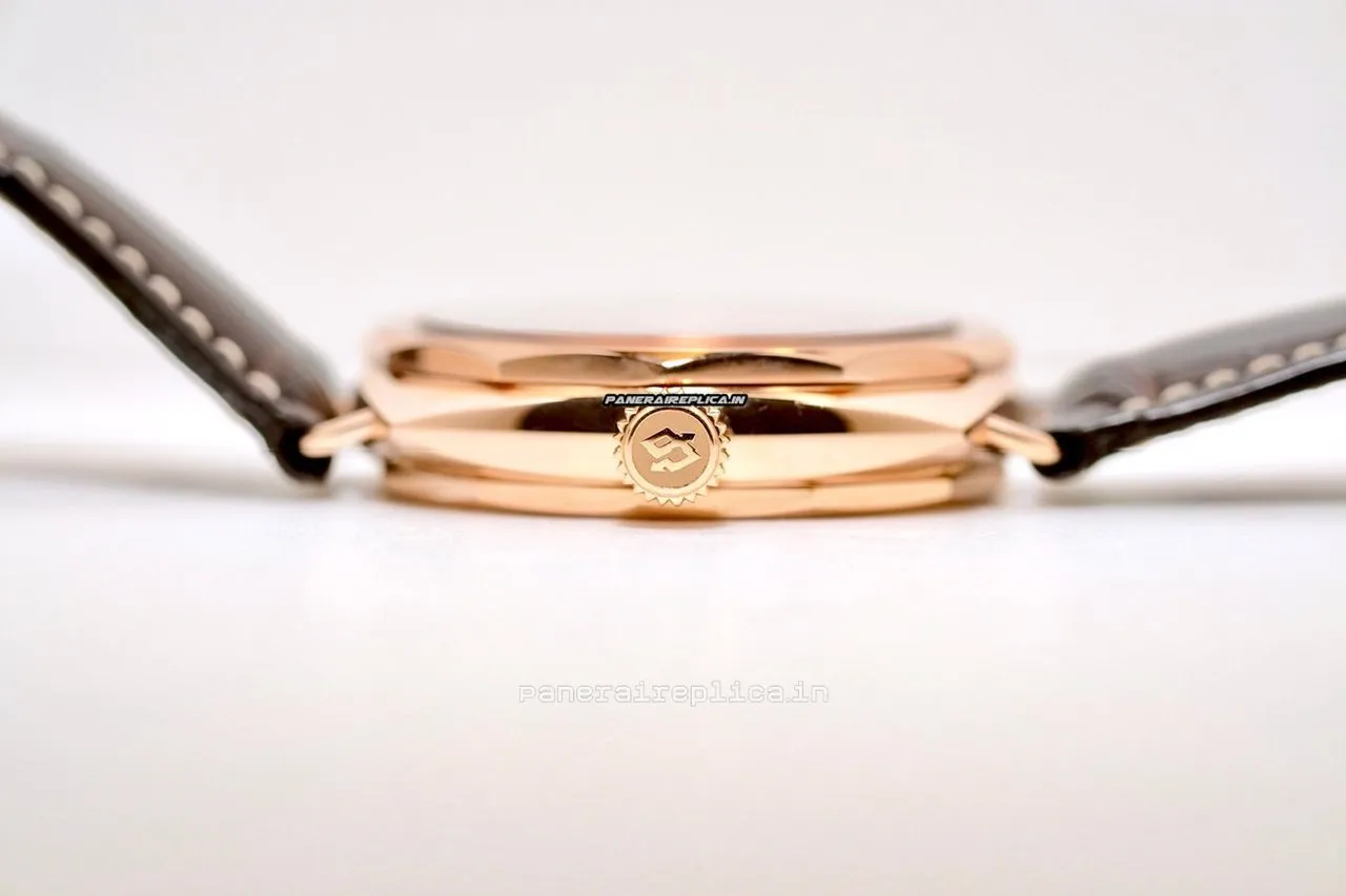 Alternative view of Swiss Replica Panerai Special Editions 47mm Rose Gold Case Watch