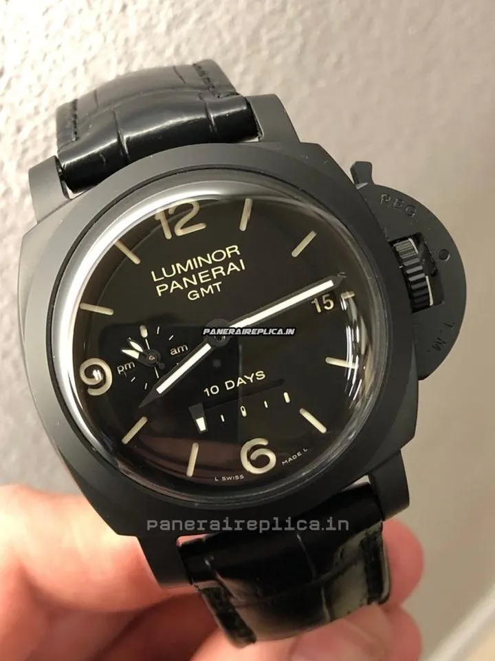Alternative view of Affordable Replica Panerai Luminor 1950 44mm Ceramic Case Mens/unisex Automatic Watch
